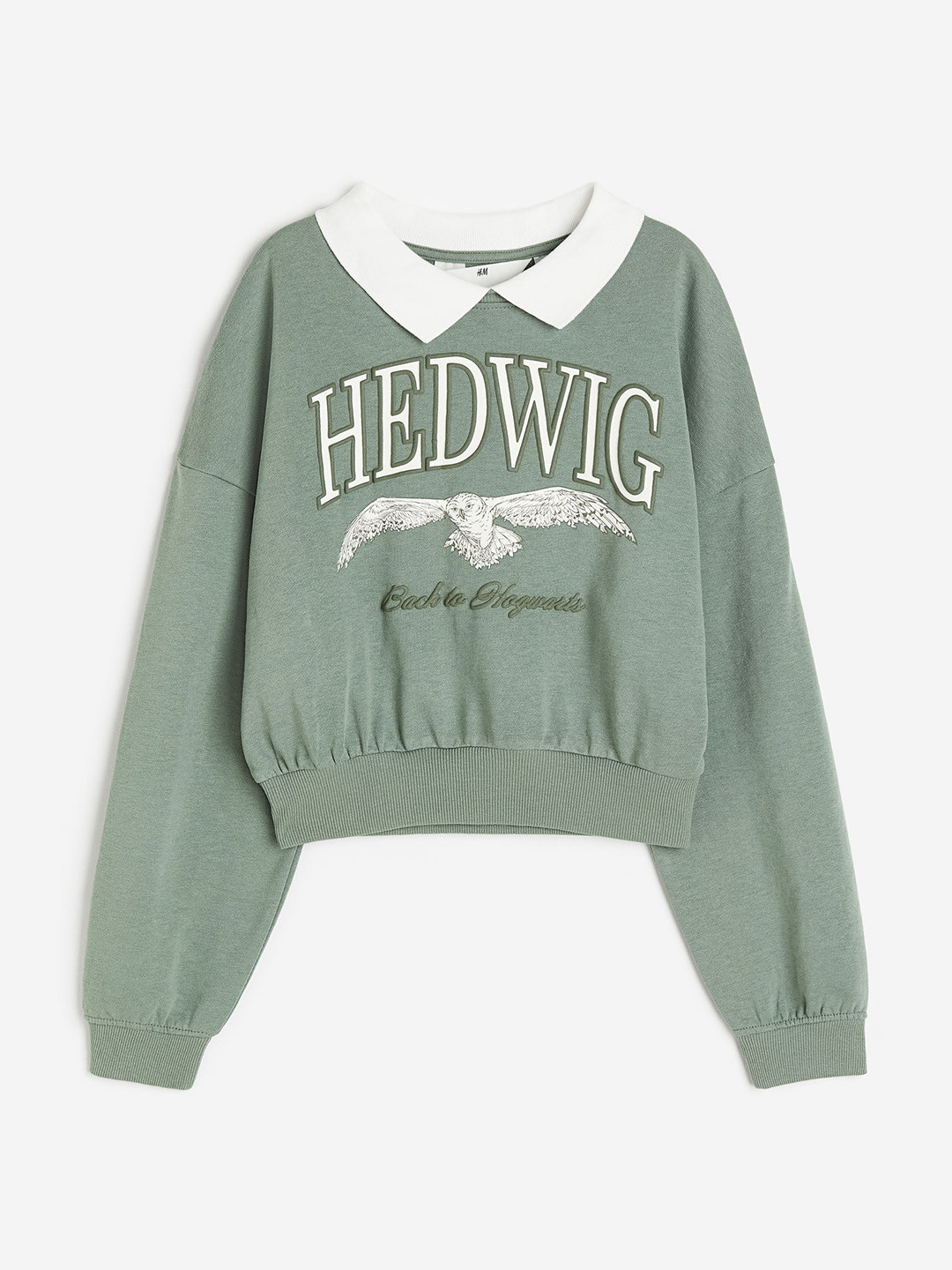 

H&M Girls Typography Printed Oversized Sweatshirts, Green