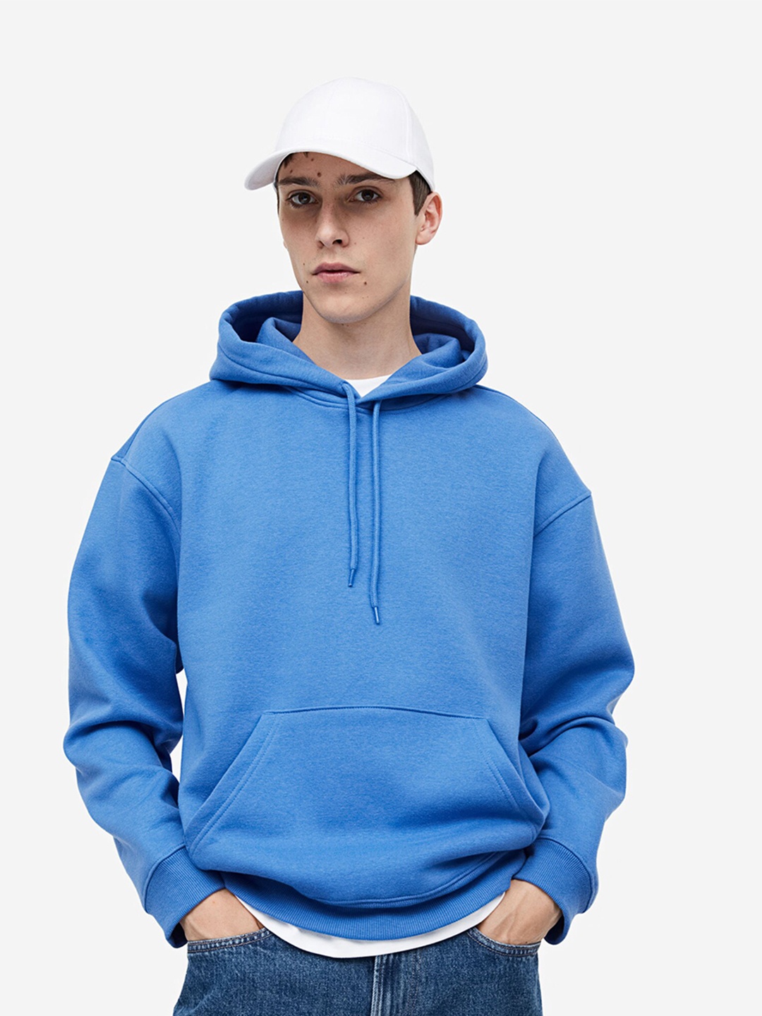 

H&M Relaxed Fit Hoodie, Blue