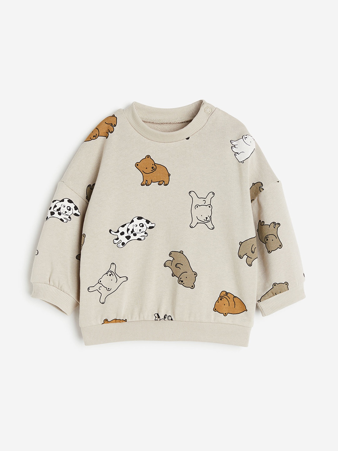 

H&M Boys Cotton Sweatshirt, Beige