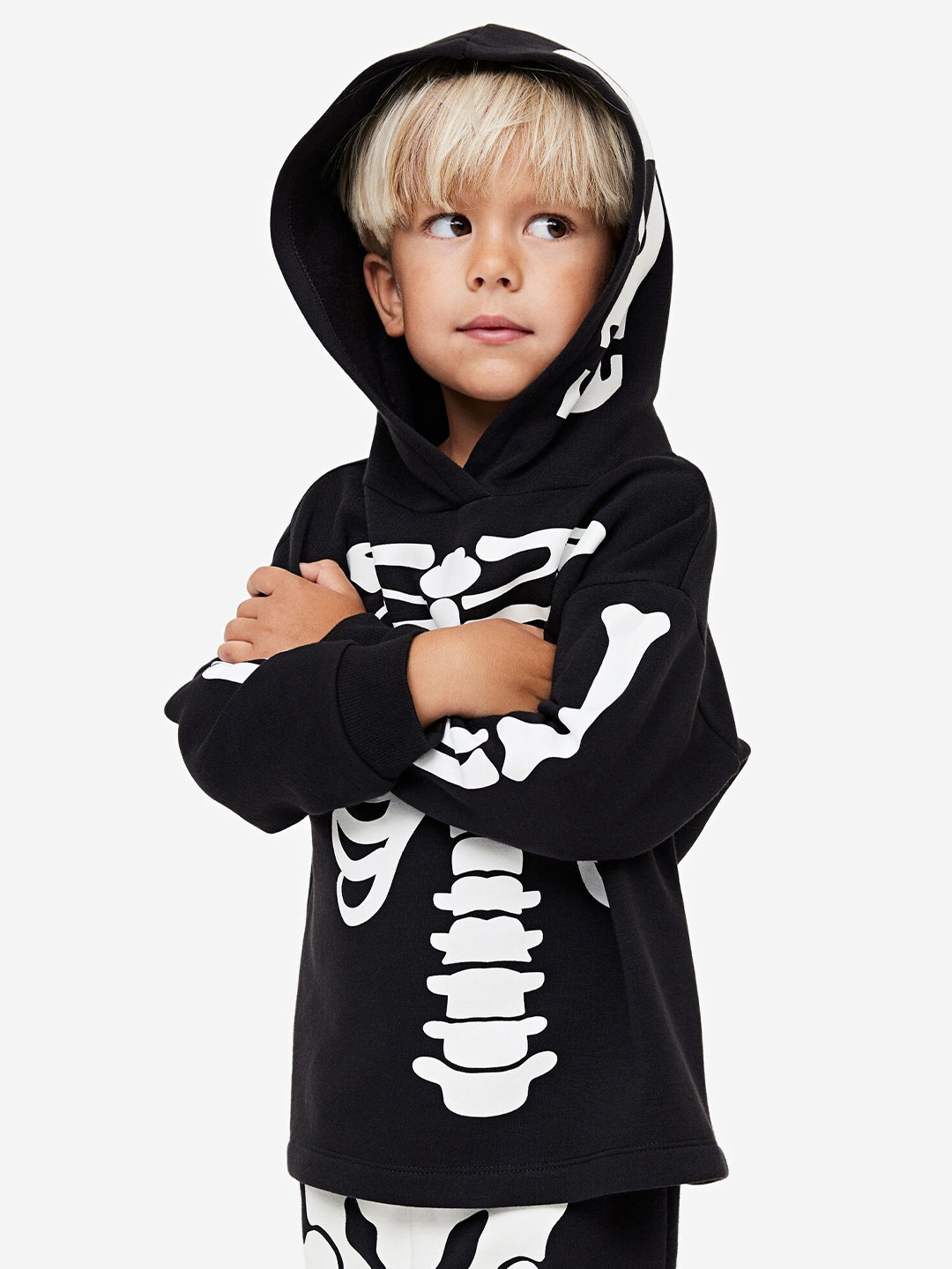 

H&M Boys 2-Piece Printed Sweatshirt Set, Black