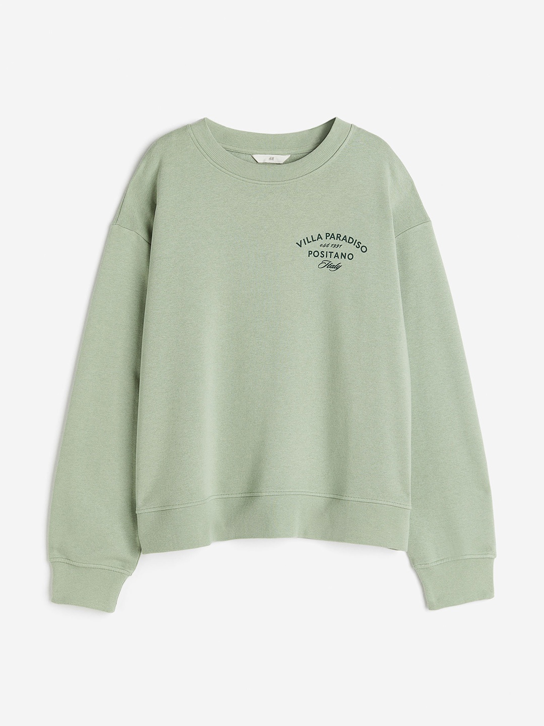 

H&M Crew-Neck Sweatshirt, Sea green