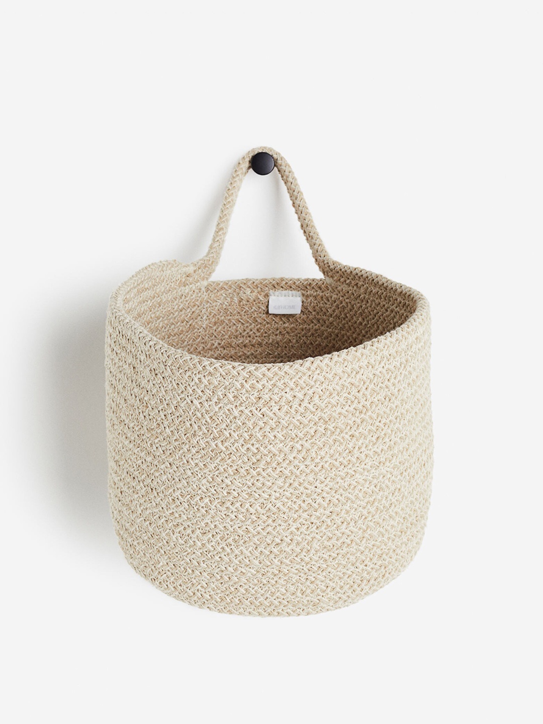 

H&M Beige Cotton Wall Storage Basket
