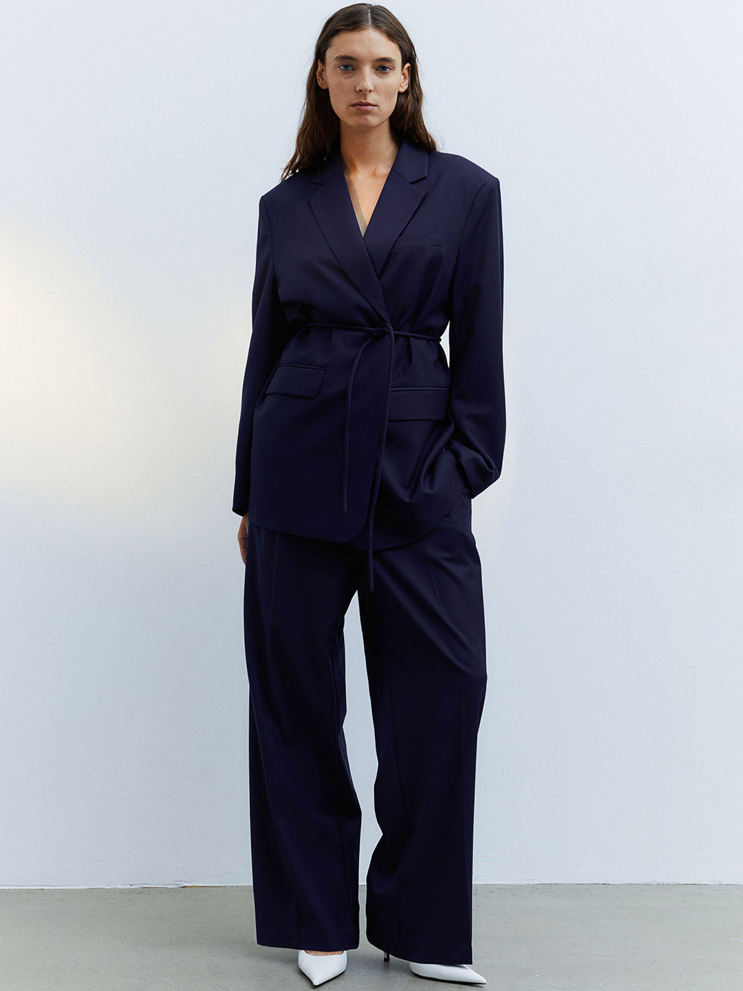 

H&M Women Wide Trousers, Blue