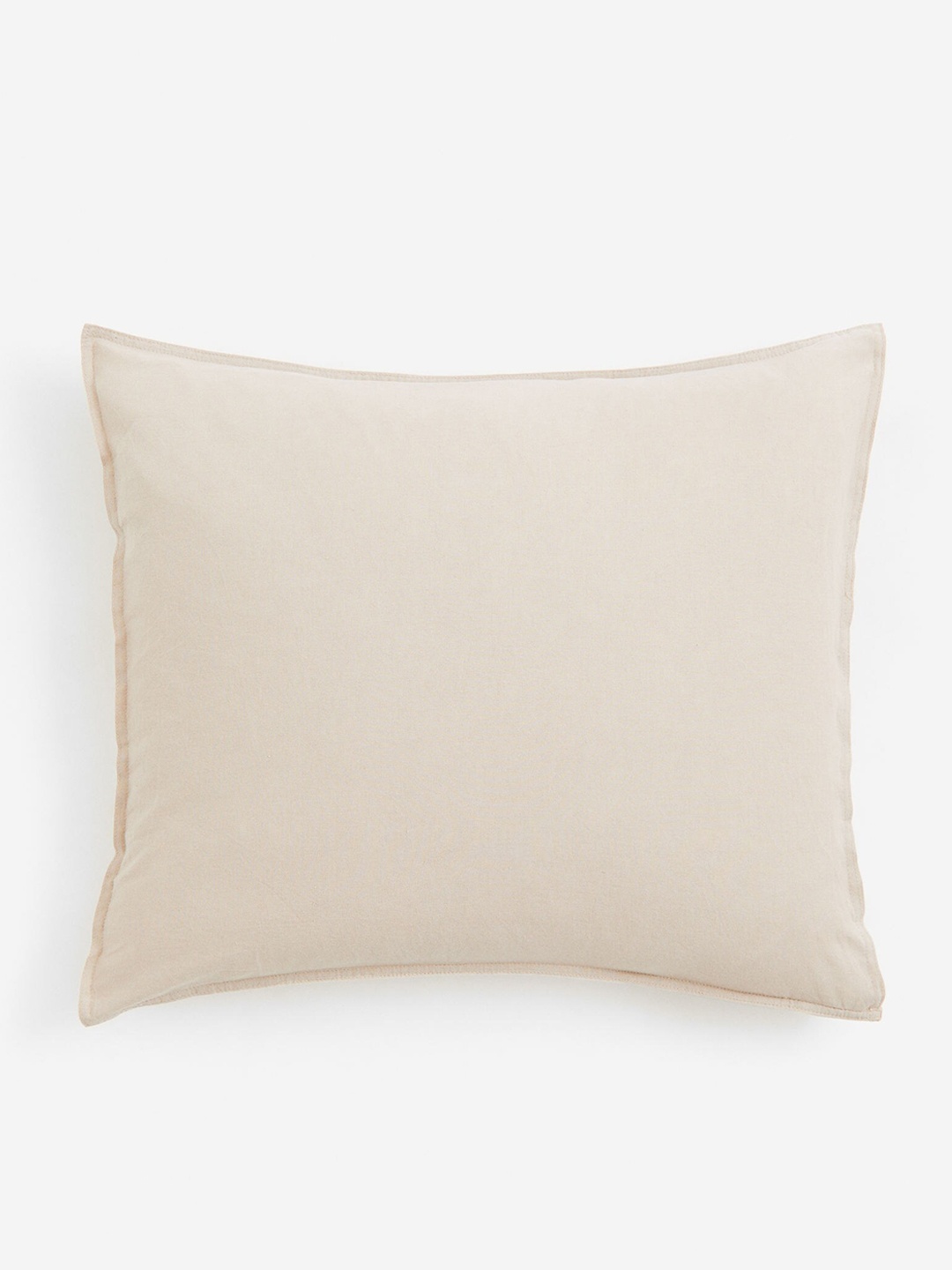 

H&M Beige Washed Linen-Blend Pillowcase