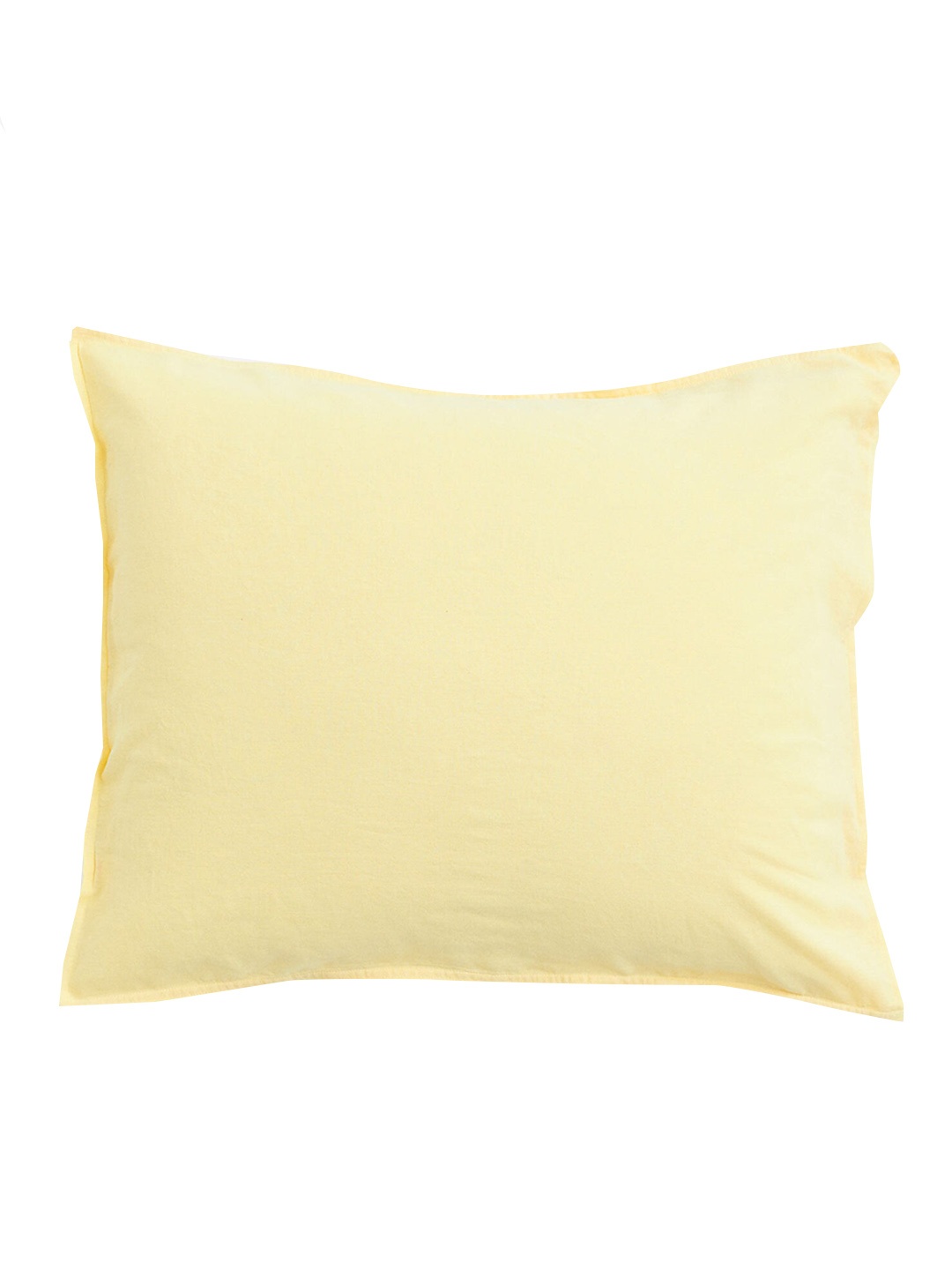 

H&M Yellow Washed Linen-Blend Pillowcase