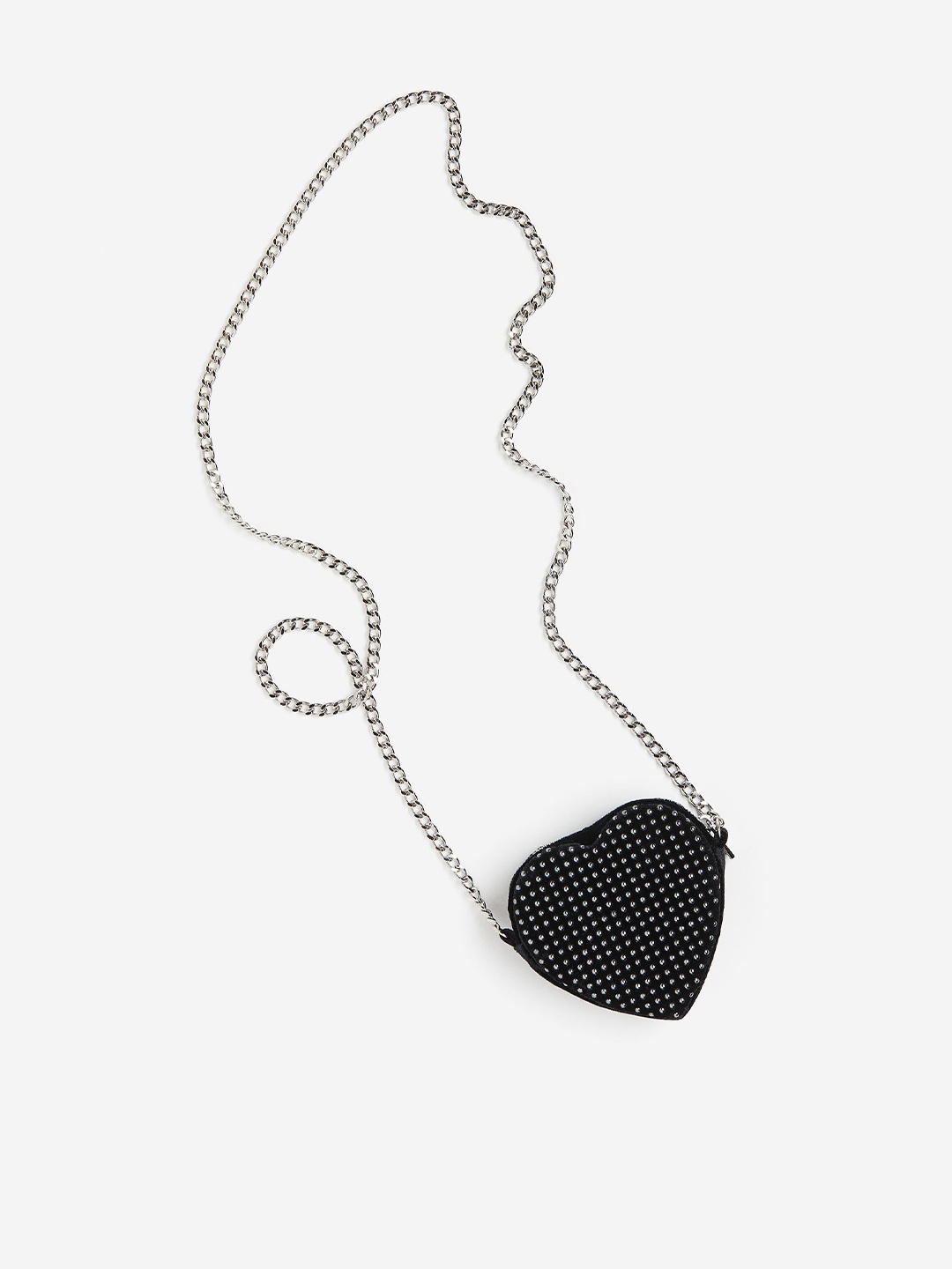 

H&M Heart-Shaped Bag, Black