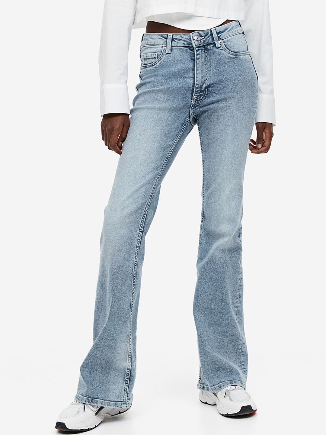 

H&M Women Flared High Jeans, Blue