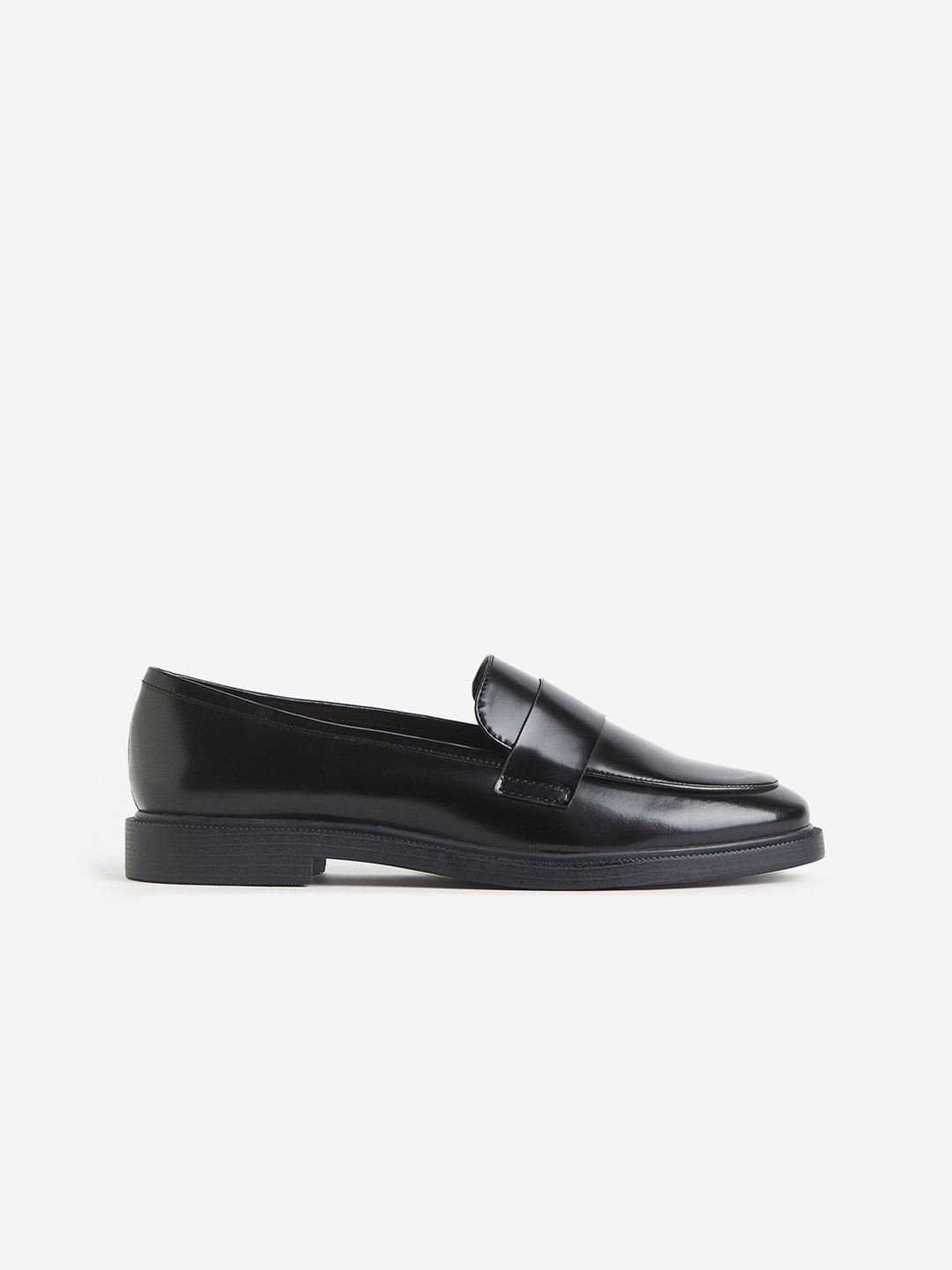 

H&M Leather Loafers, Black