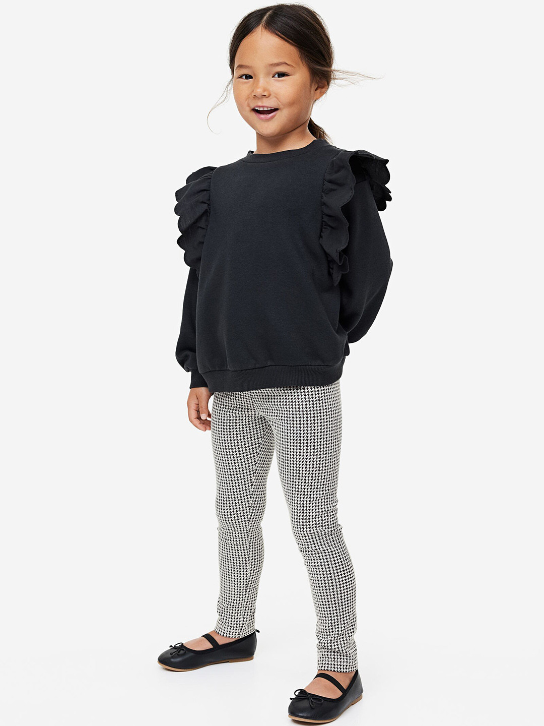 

H&M Girls Leggings, Black