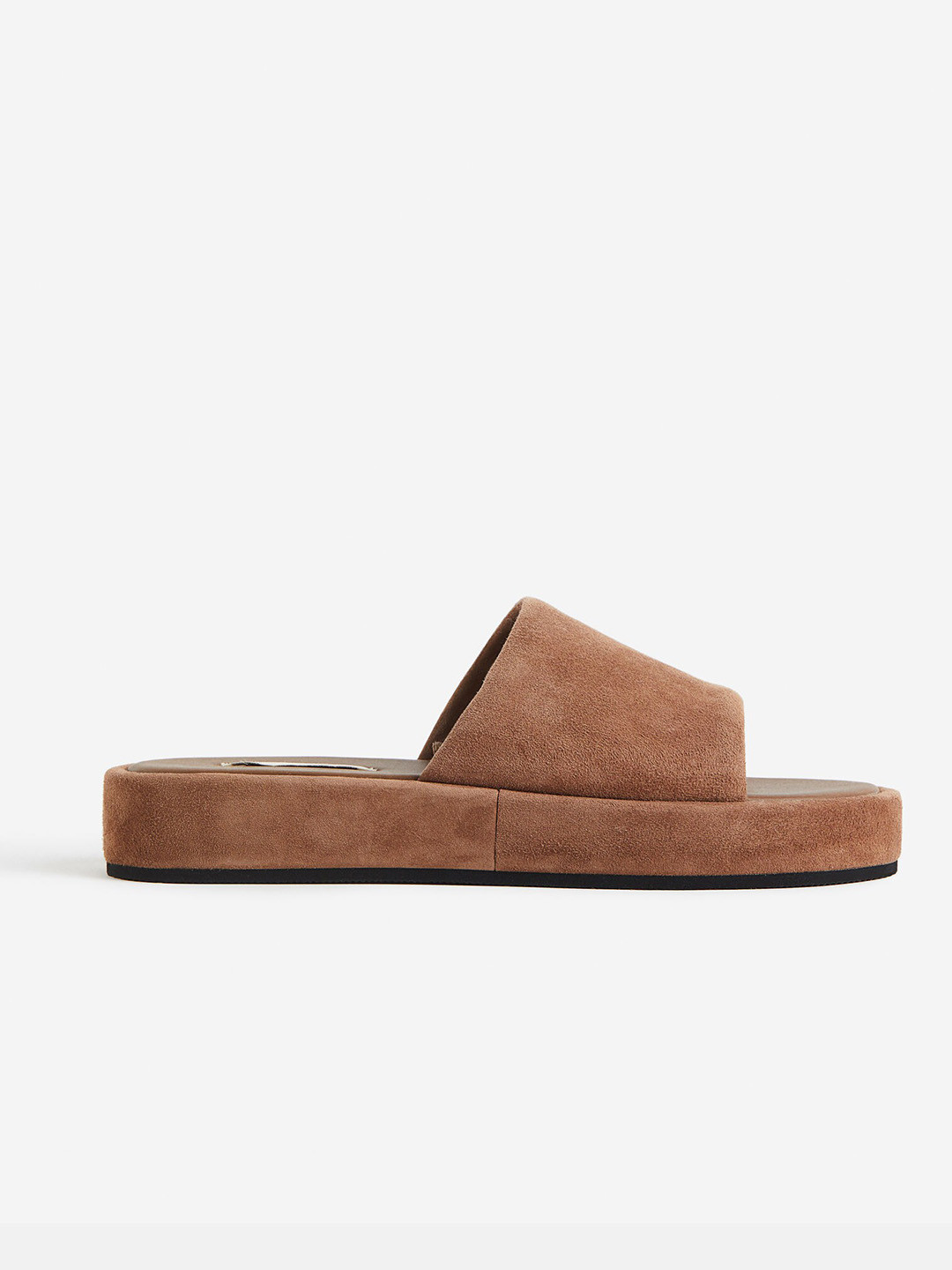 

H&M Women Suede Slides, Brown