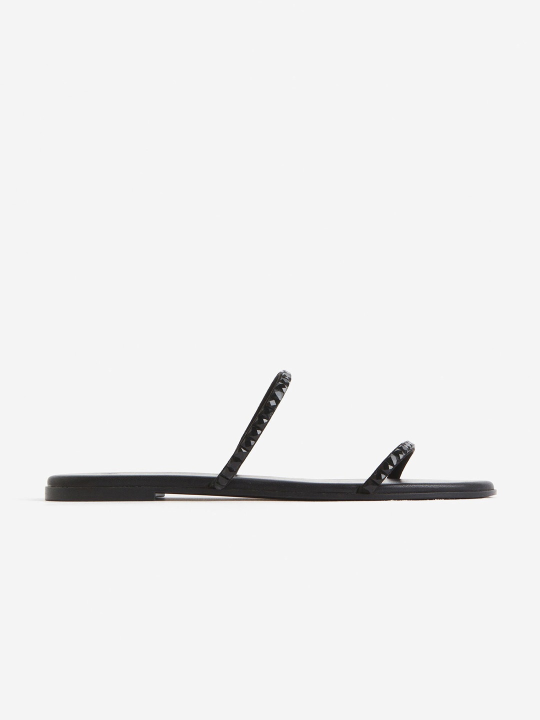 

H&M Stud Detail Sandals, Black