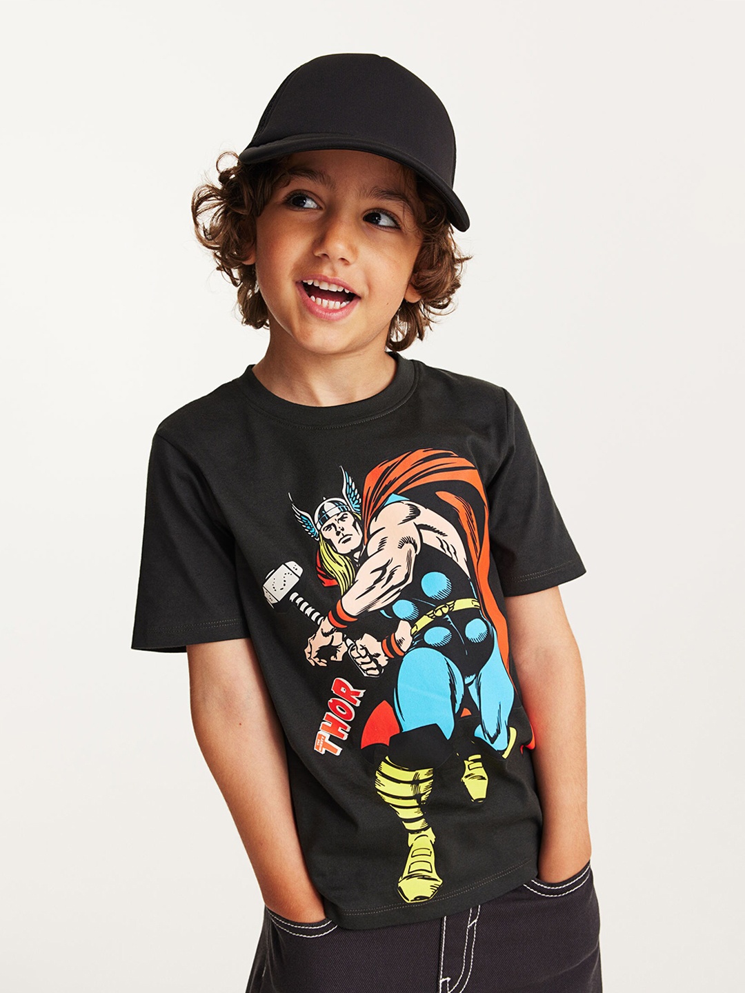

H&M Boys 3 Pack Printed T-Shirts, Blue