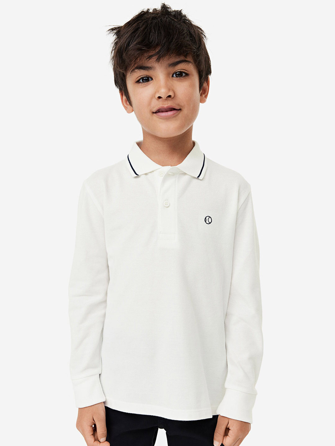 

H&M Boys Pure Coton 2-Pack Piqu Polo Shirts, Blue