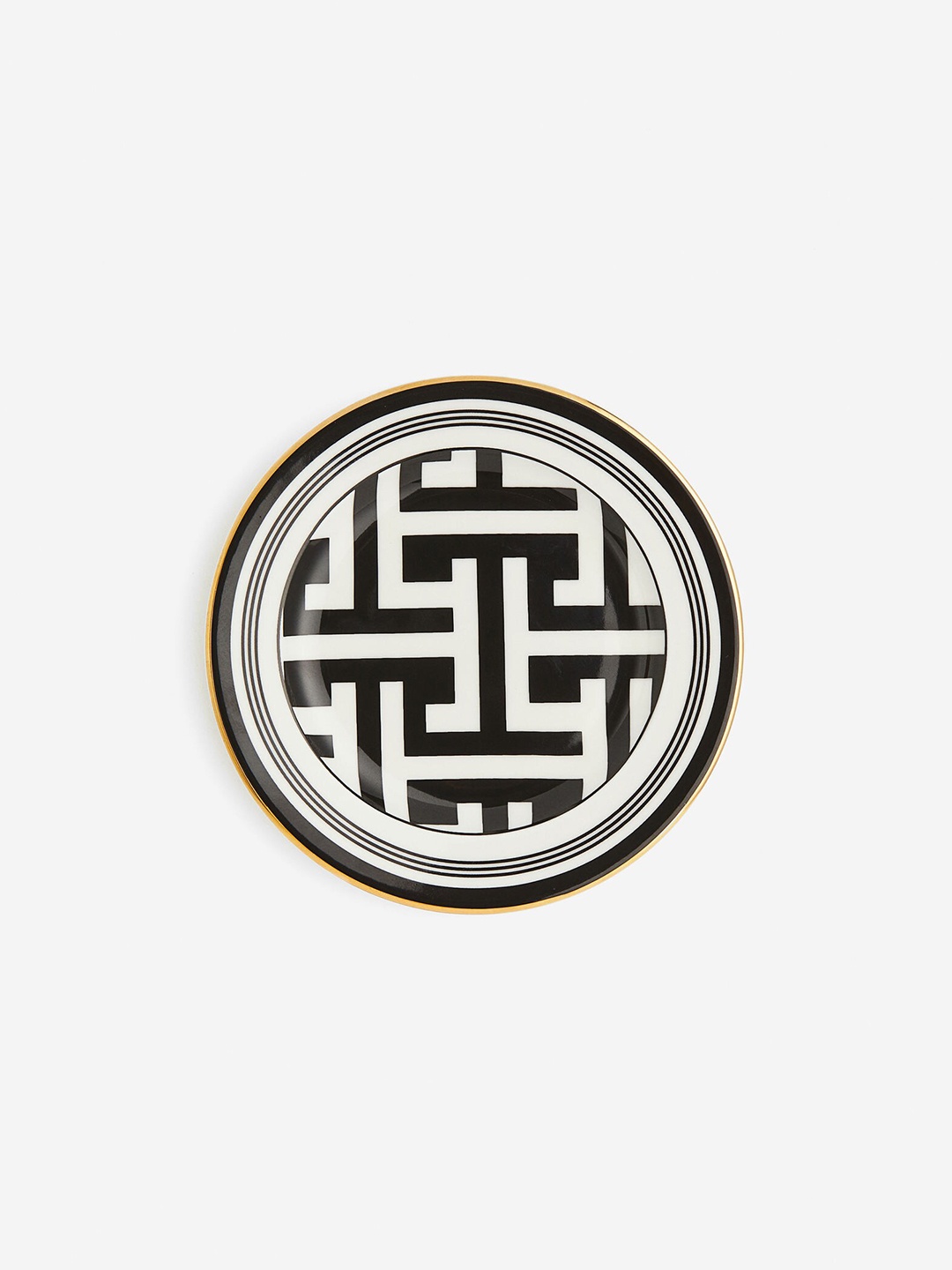 

H&M Black & White Small Porcelain Plate