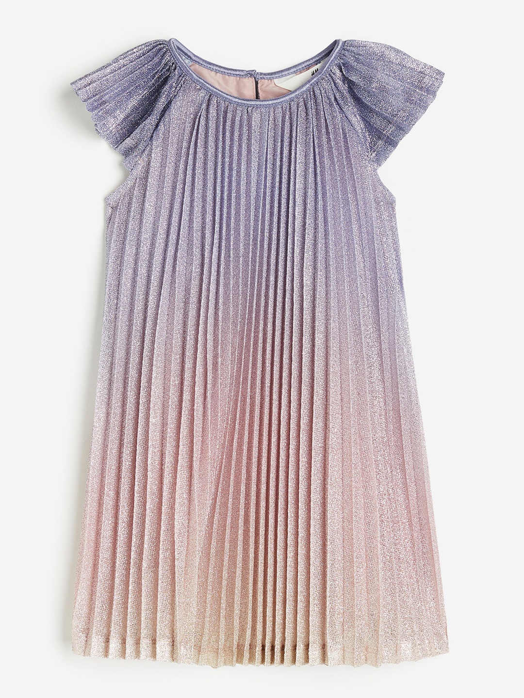 

H&M Girls Pleated A-Line Dress, Purple