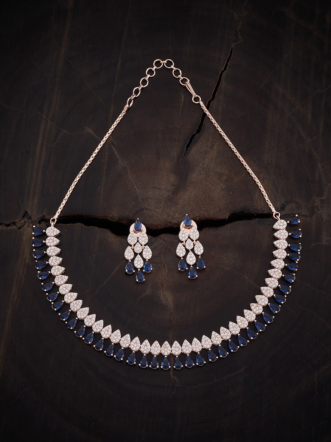 

Kushal's Fashion Gold-Plated Cubic Zirconia-Studded Jewellery Set