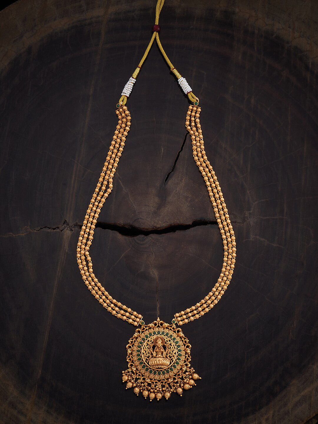 

Kushal's Fashion Jewellery Gold-Plated Antique Necklace