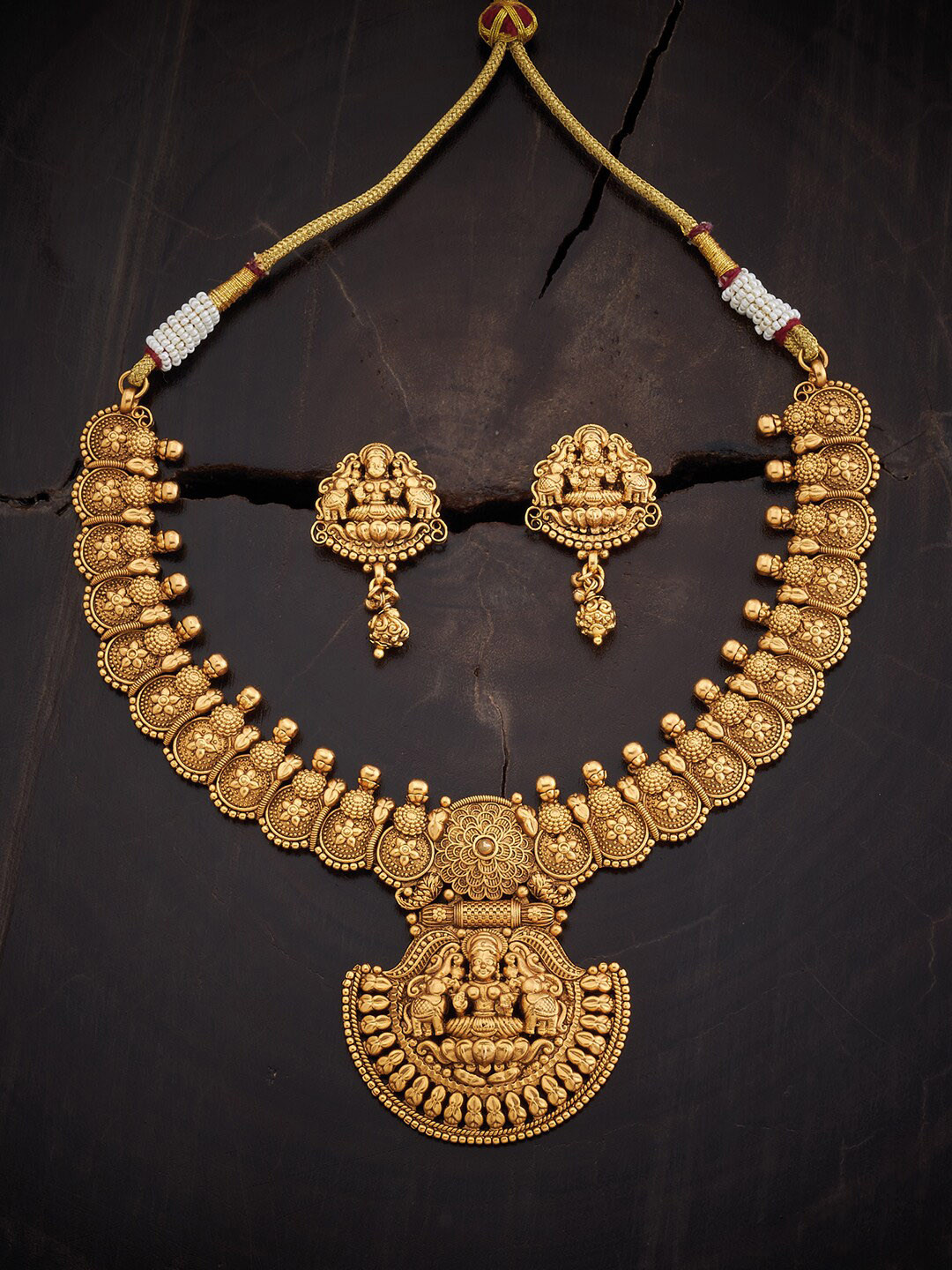 

Kushal's Fashion Jewellery Gold-plated Jewellery Set, Na