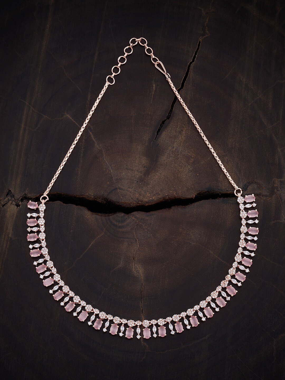 

Kushal's Fashion Jewellery RRose Gold-Plated Necklace, Rose gold