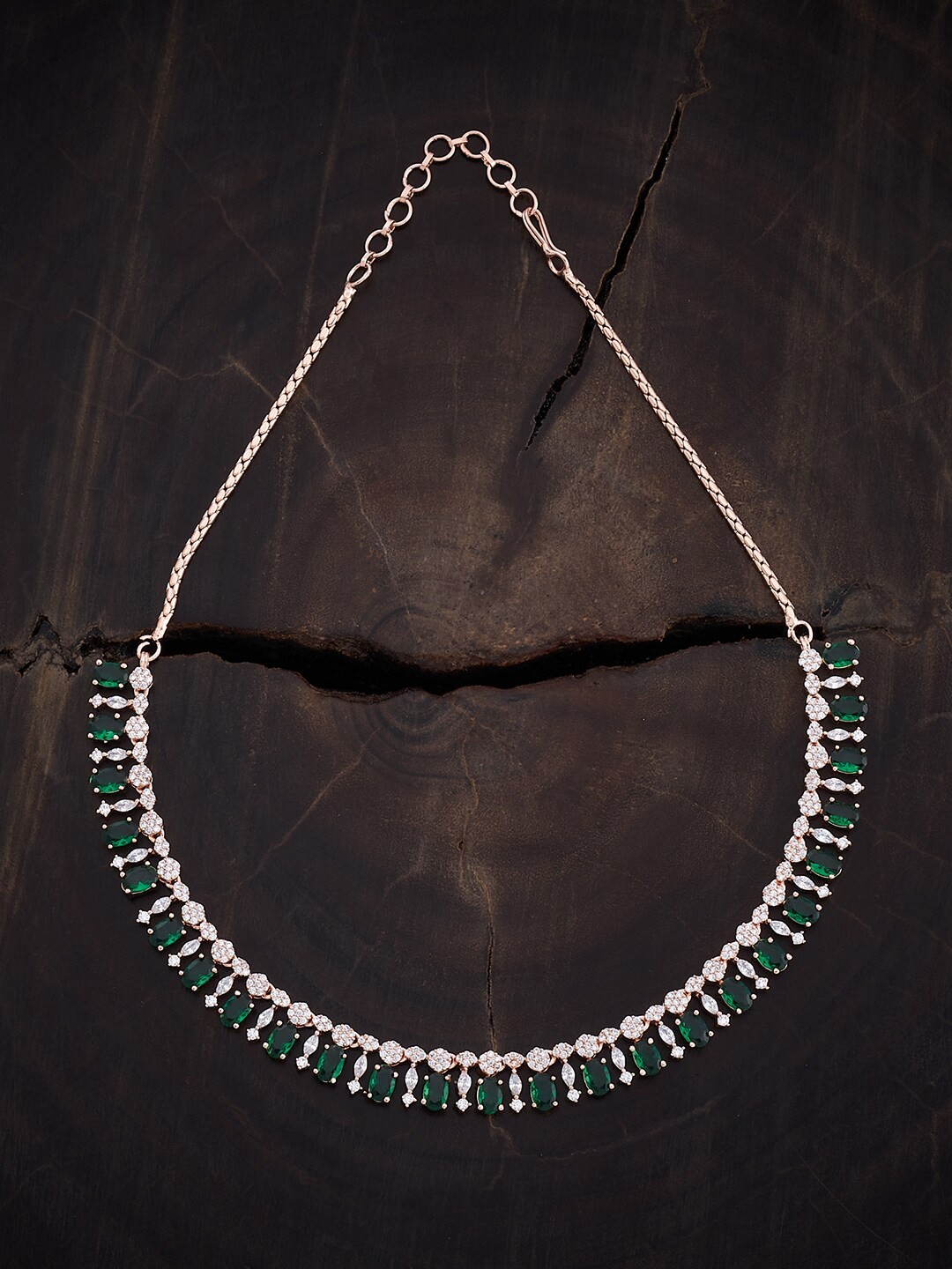 

Kushal's Fashion Jewellery Rhodium Plated Statement Necklace, Silver