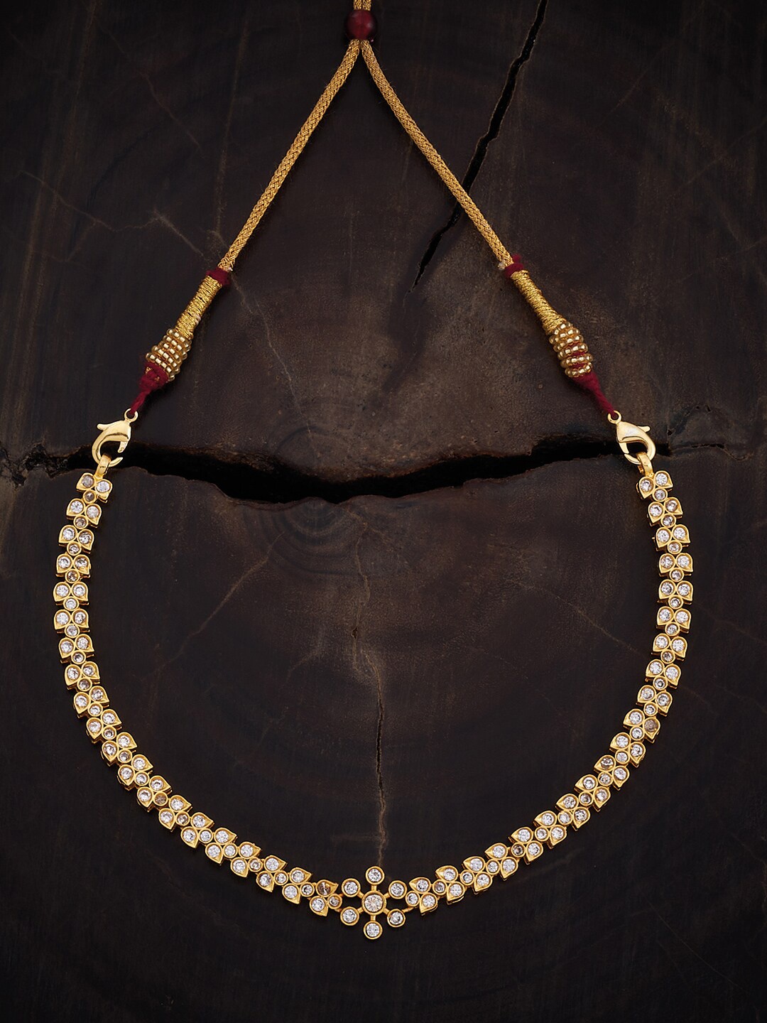 

Kushal's Fashion Jewellery Gold-Plated Temple Necklace