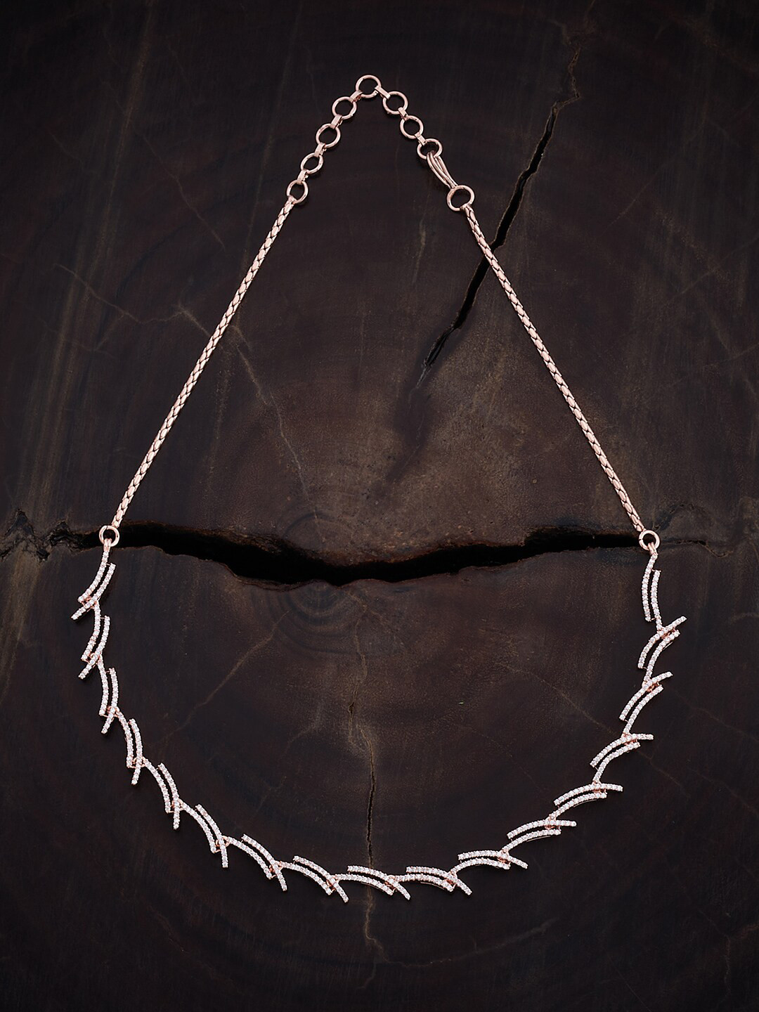 

Kushal's Fashion Jewellery Rhodium-Plated Necklace, Silver
