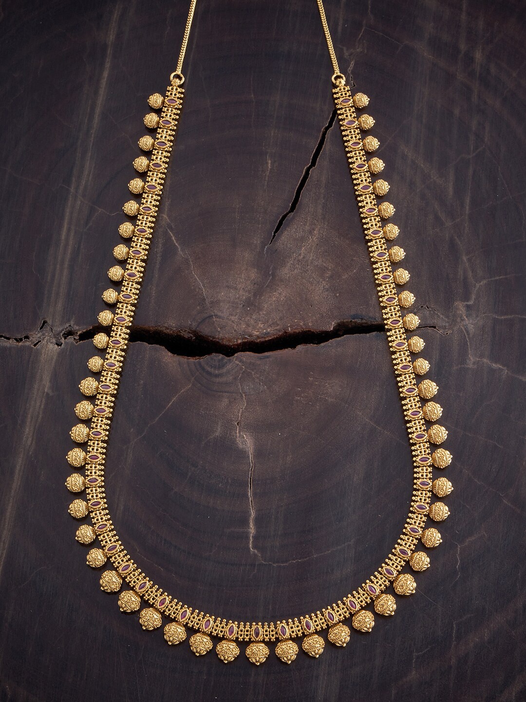 

Kushal's Fashion Jewellery Copper Gold-Plated Antique Necklace