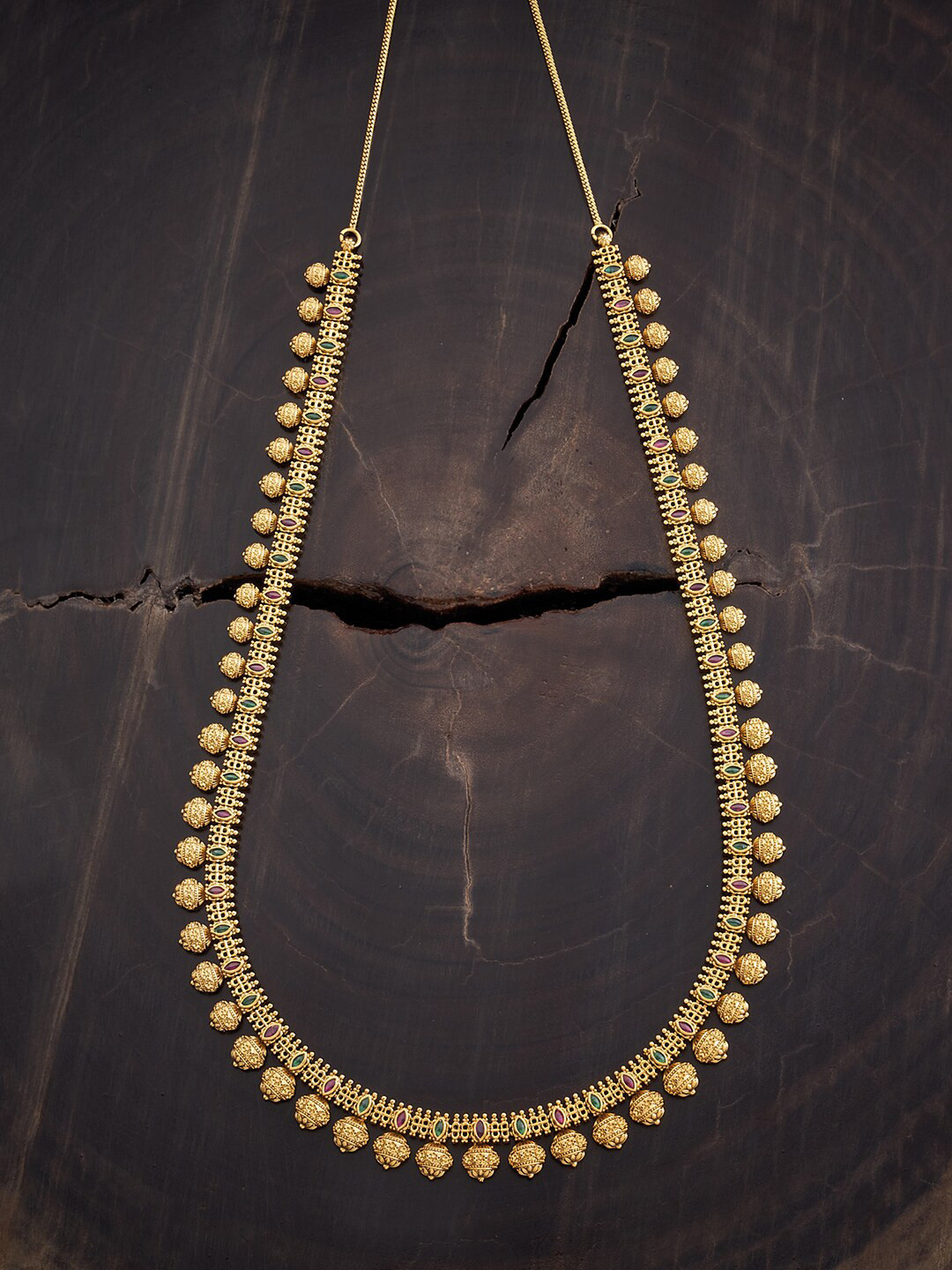 

Kushal's Fashion Jewellery Gold-Plated Antique Necklace