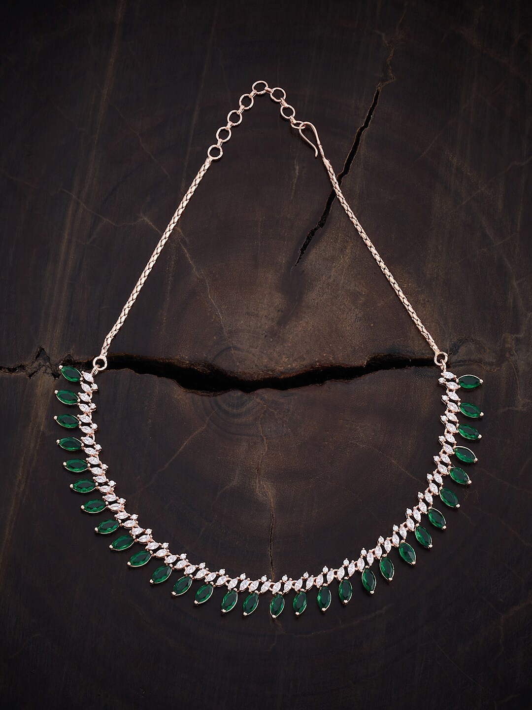 

Kushal's Fashion Jewellery Copper Rose Gold-Plated Necklace