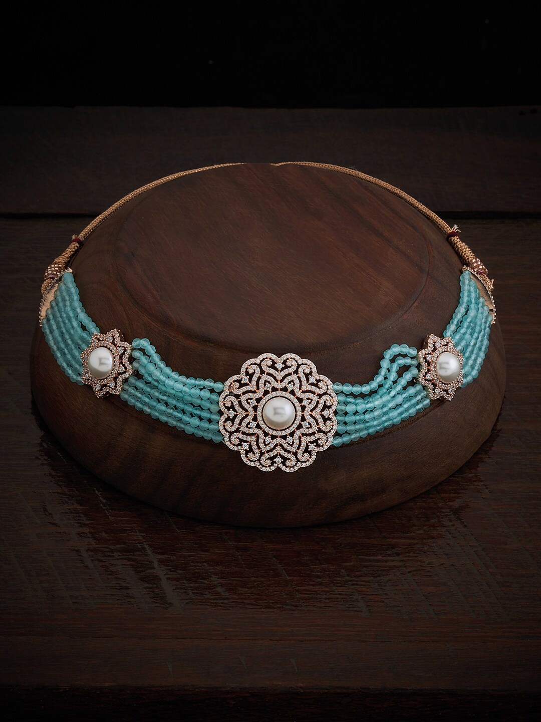 

Kushal's Fashion Jewellery Rose Gold-Plated Necklace