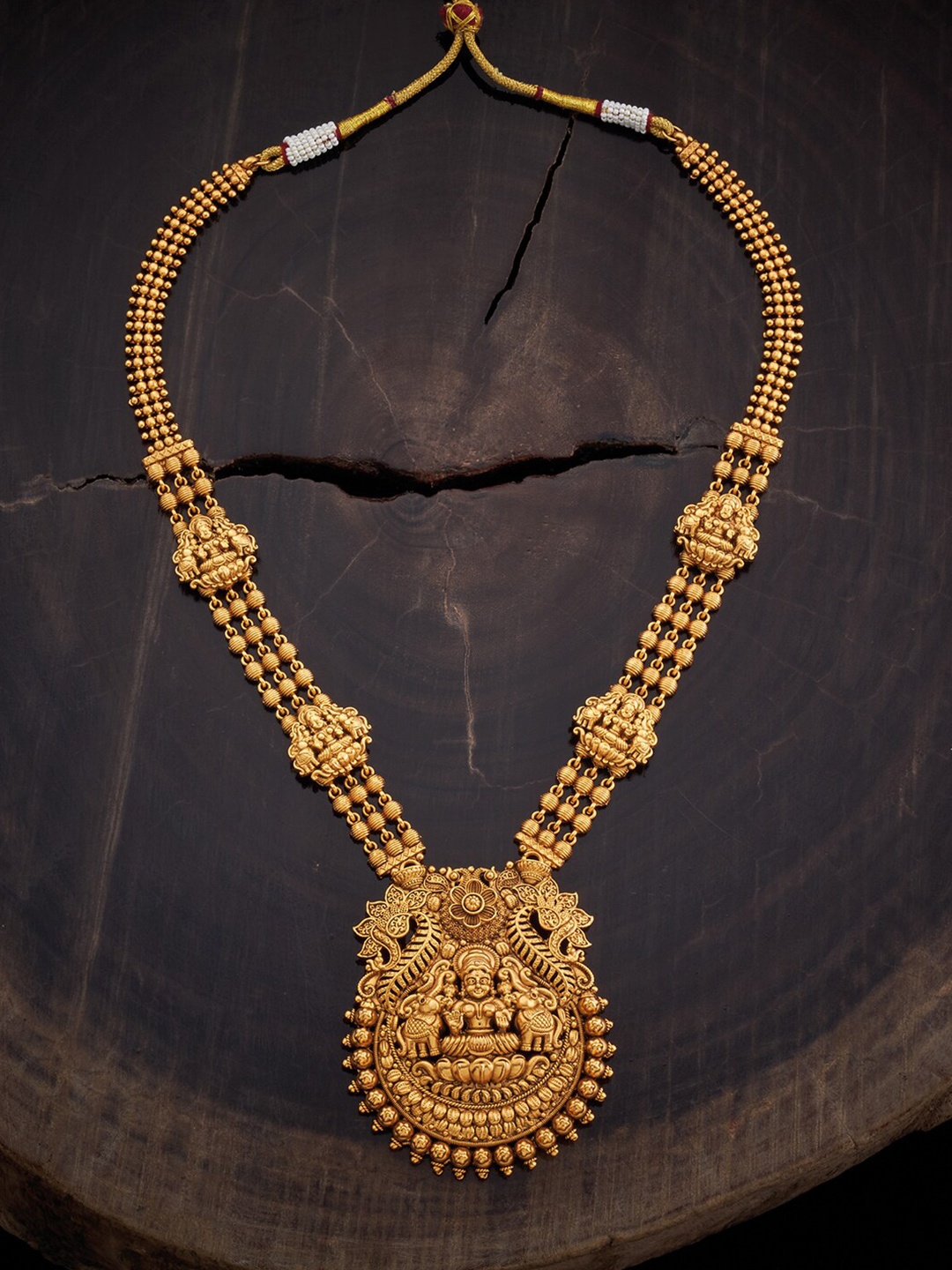 

Kushal's Fashion Jewellery Gold-Plated Antique Necklace
