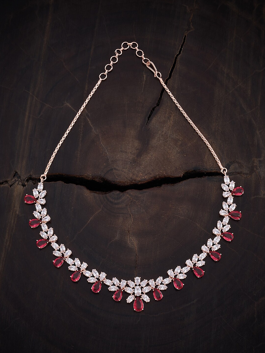 

Kushal's Fashion Jewellery Copper Rose Gold-Plated Necklace