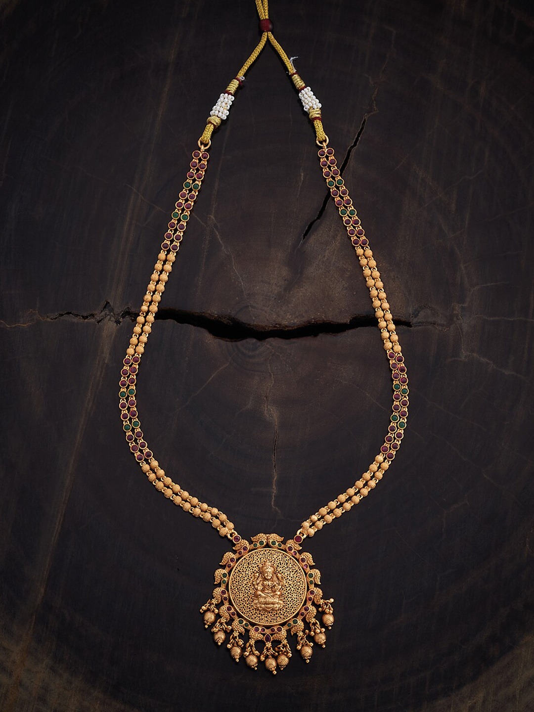 

Kushal's Fashion Jewellery Gold-Plated Antique Necklace