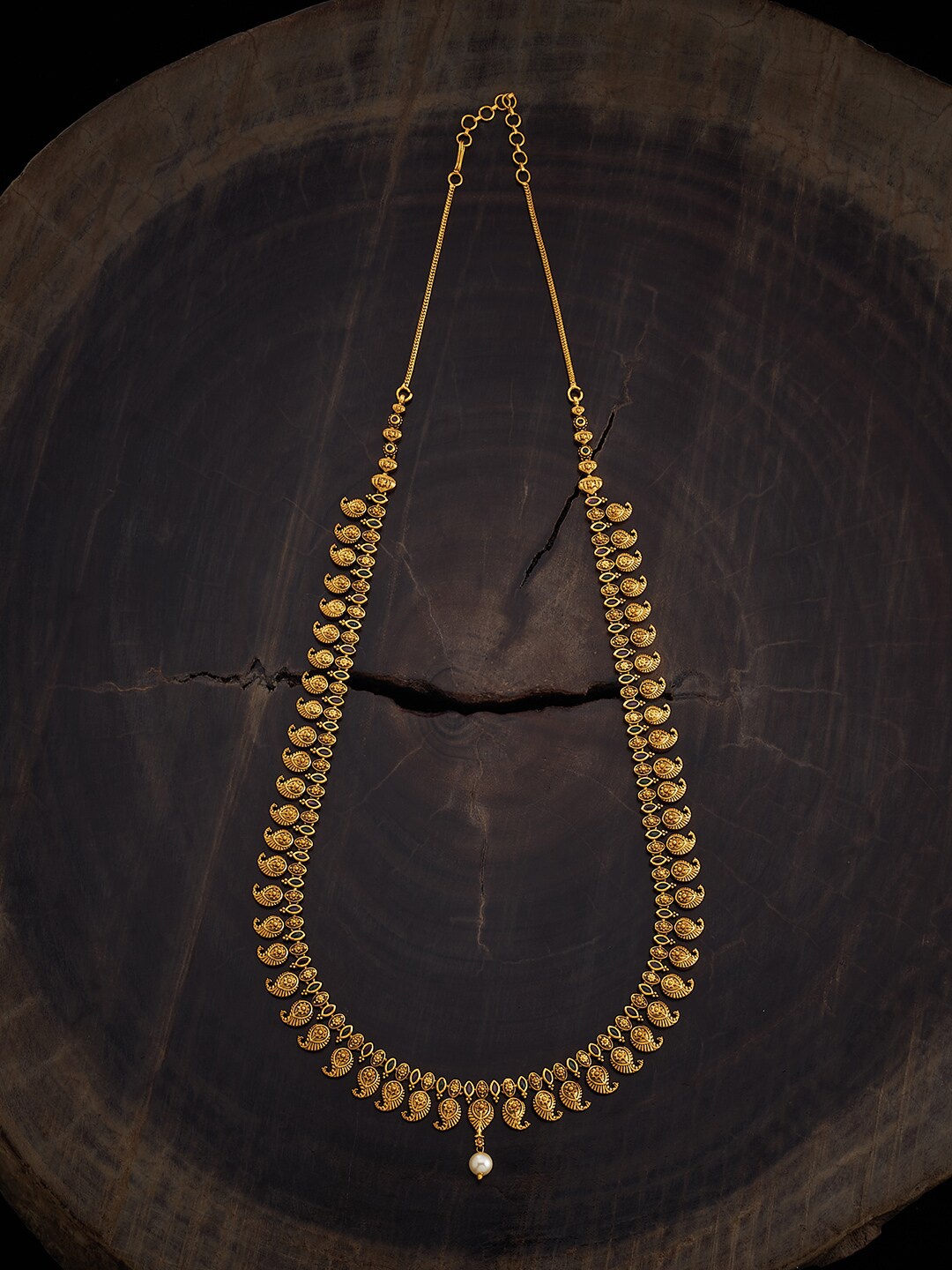 

Kushal's Fashion Jewellery Gold-Plated Antique Necklace