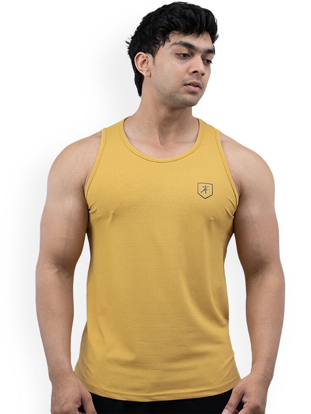 

Athflex Sleeveless Tank Vests, Mustard