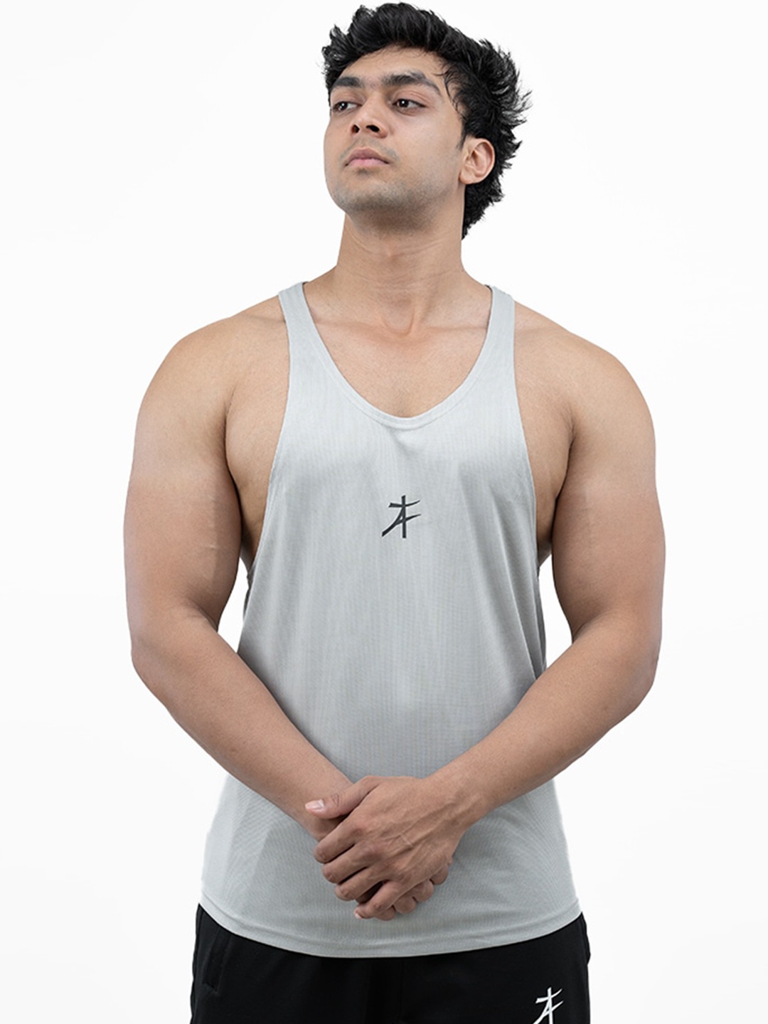 

Athflex Scoop Neck Sleeveless Innerwear Vests, Grey