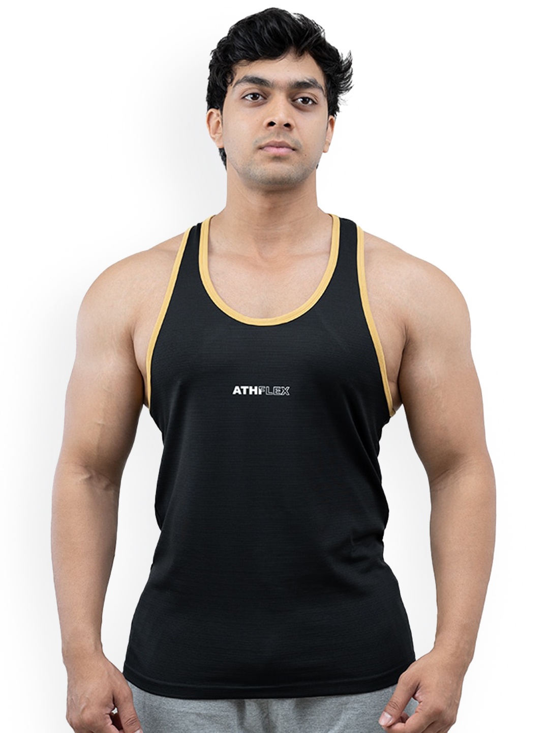 

Athflex Sleeveless Innerwear Vests D1-S-S-Black