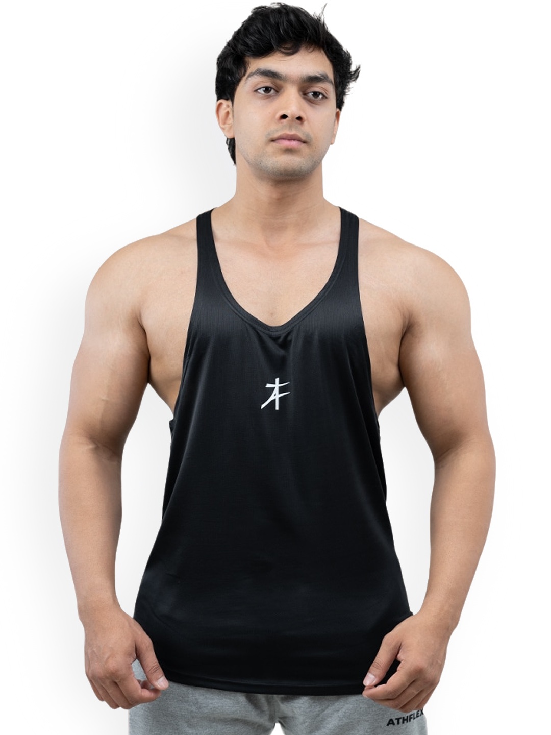 

Athflex Sleeveless Innerwear Vests D1-C-S-Black