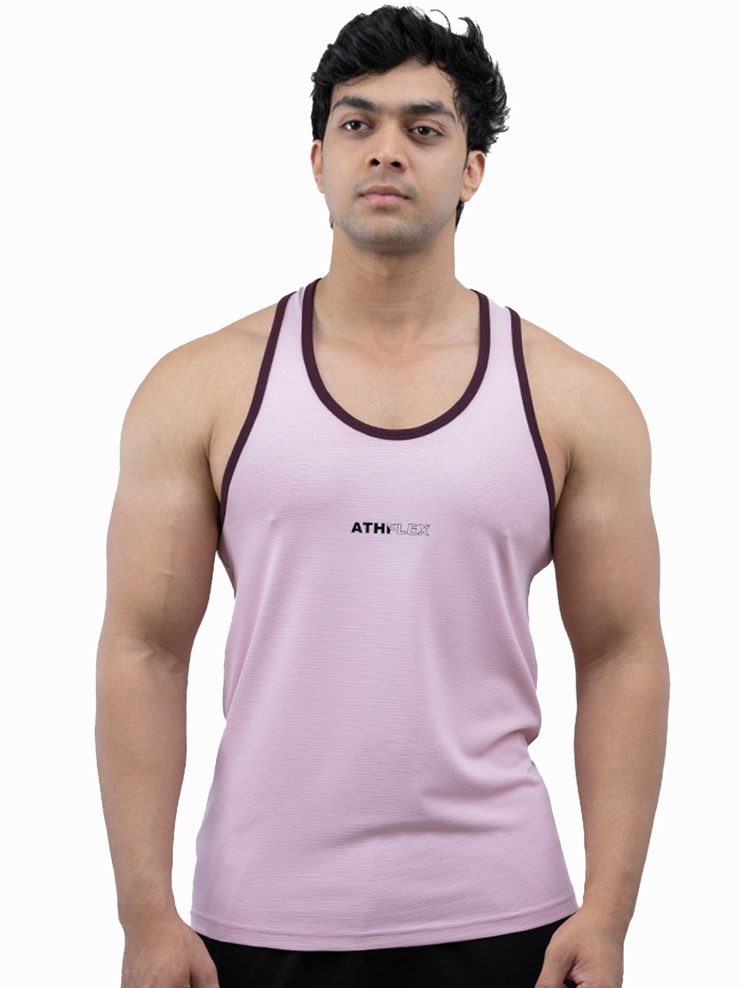 

Athflex Sleeveless Innerwear Gym Vest, Pink