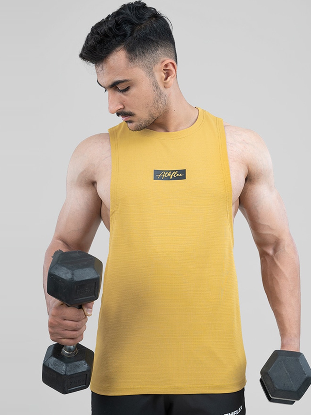 

Athflex sleeveless Innerwear Vests H1-S-Tank-M-yellow