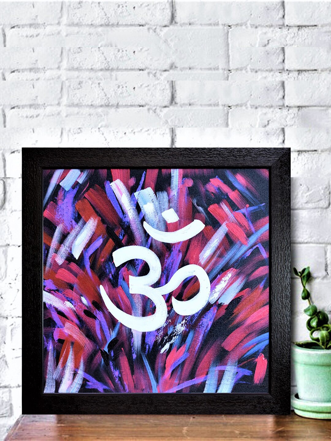

Gallery99 Blue & Pink Om Namah Shivaya Printed Framed Wall Art