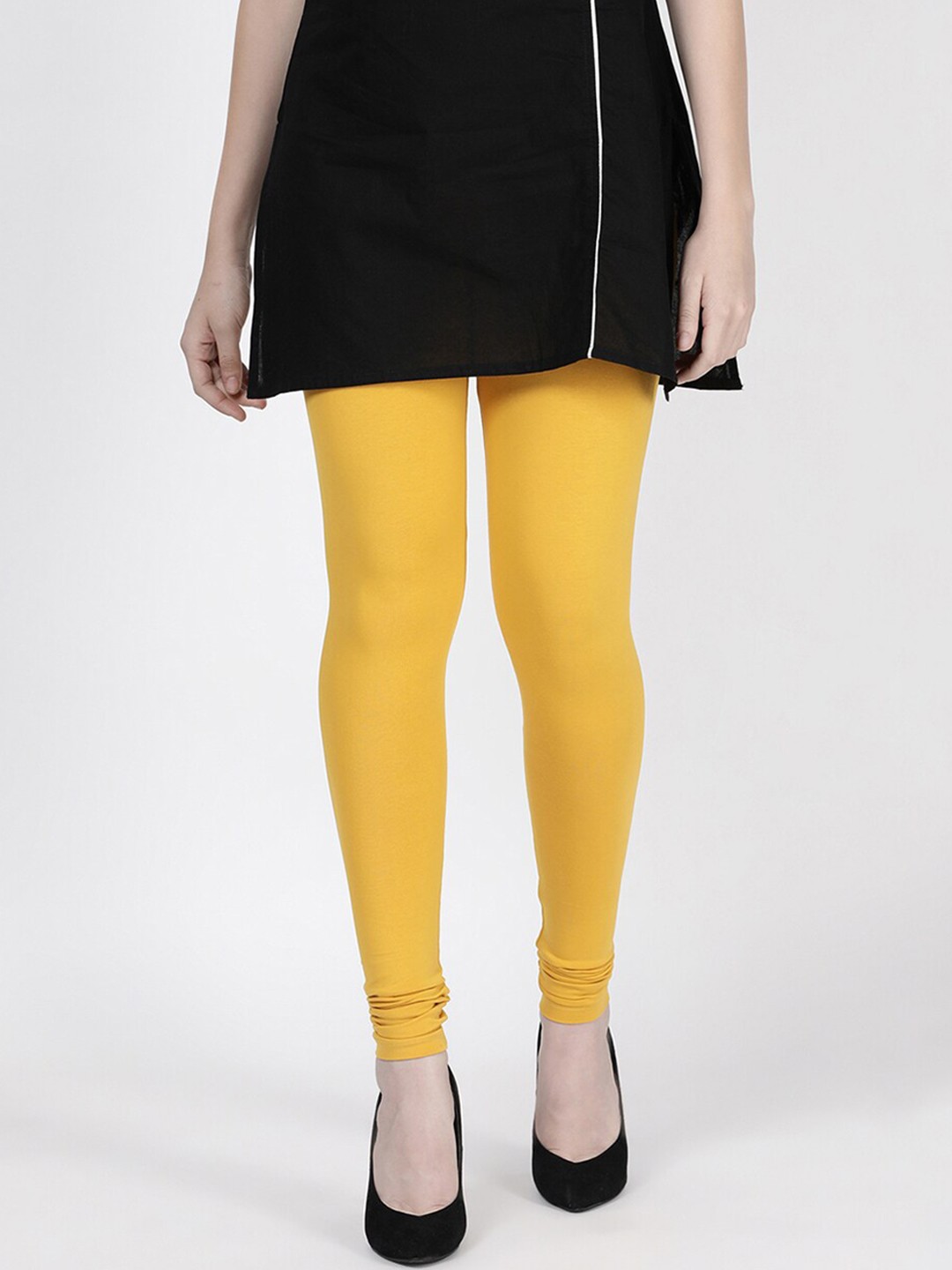 

TWIN BIRDS Churidar-Length Leggings, Yellow
