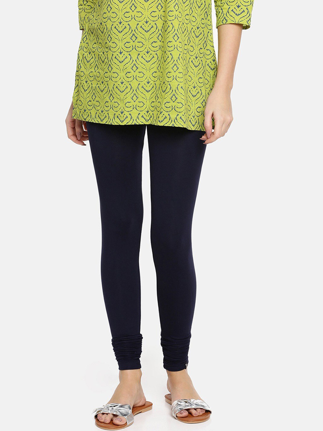 

TWIN BIRDS Churidar Length Leggings, Navy blue