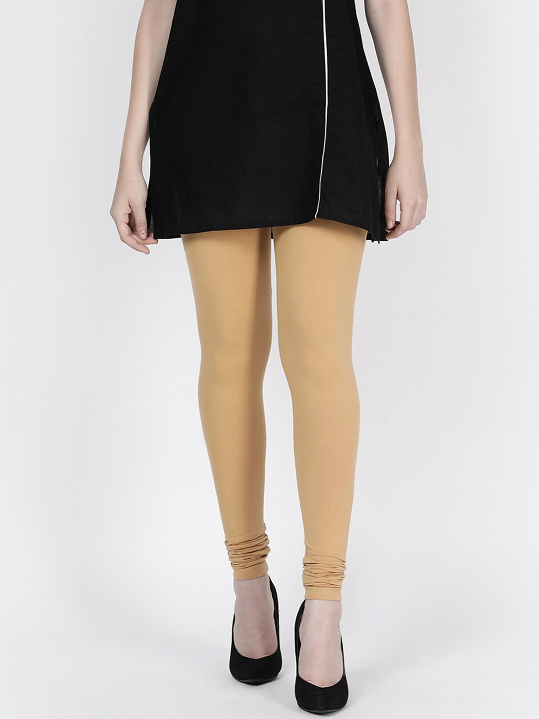 

TWIN BIRDS Churidar-Length Leggings, Beige