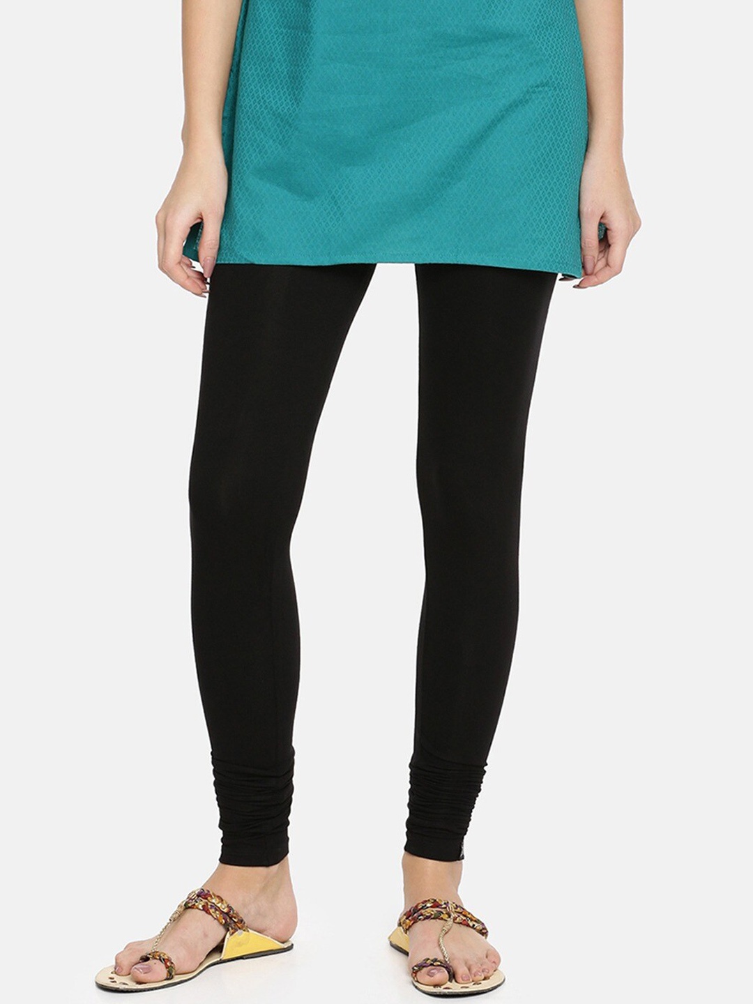 

TWIN BIRDS Churidar Length Leggings, Black