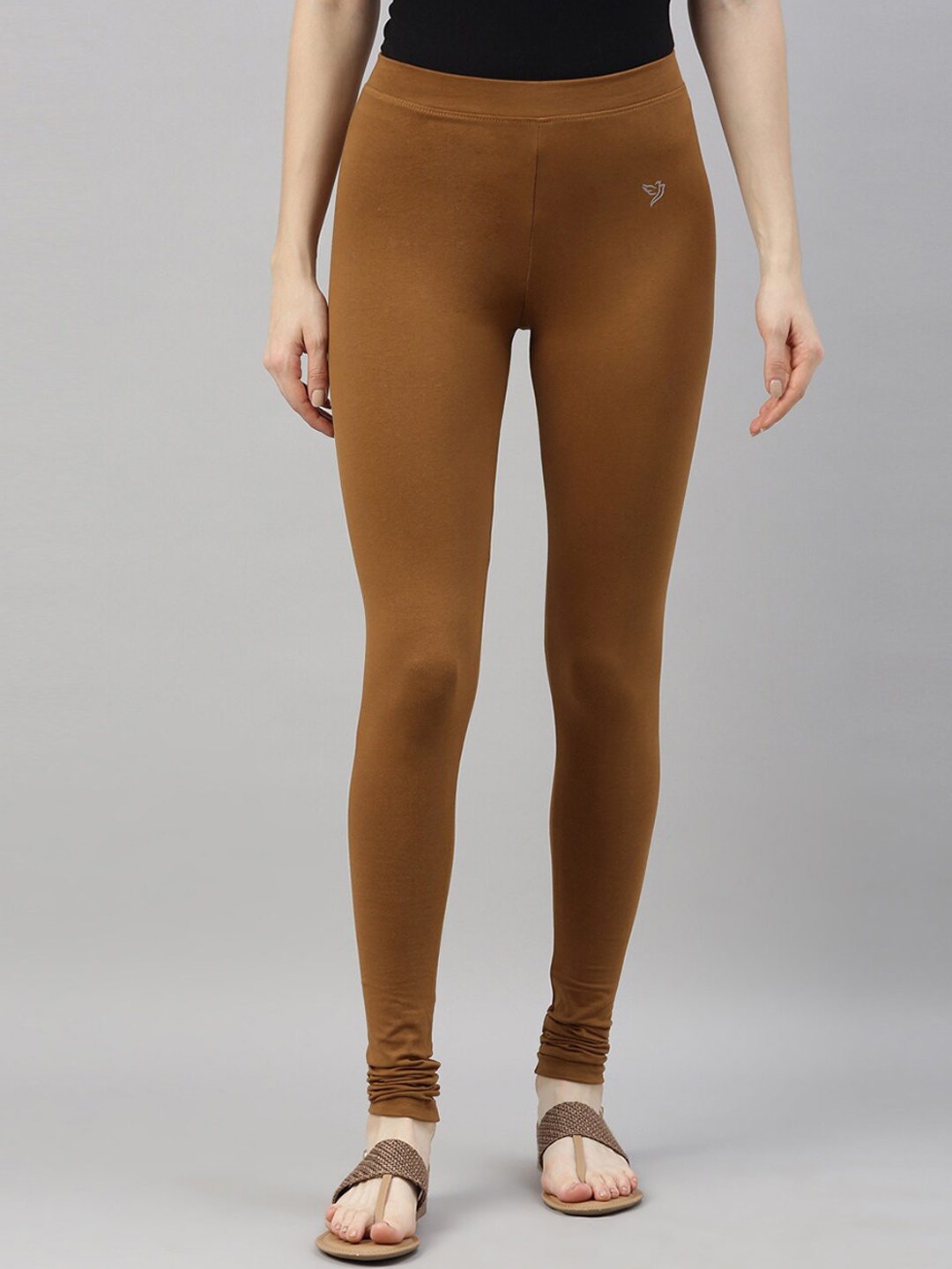 

TWIN BIRDS Churidar-Length Leggings, Brown