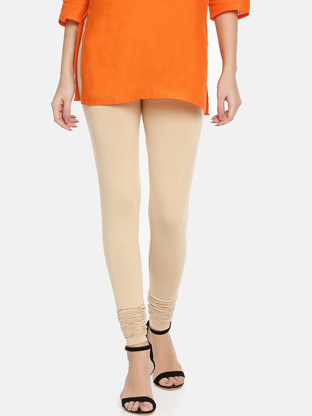 

TWIN BIRDS Churidar-Length Leggings, Beige