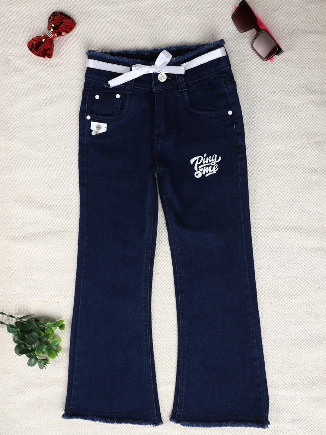 

V-Mart Girls Mid-Rise Jeans, Blue
