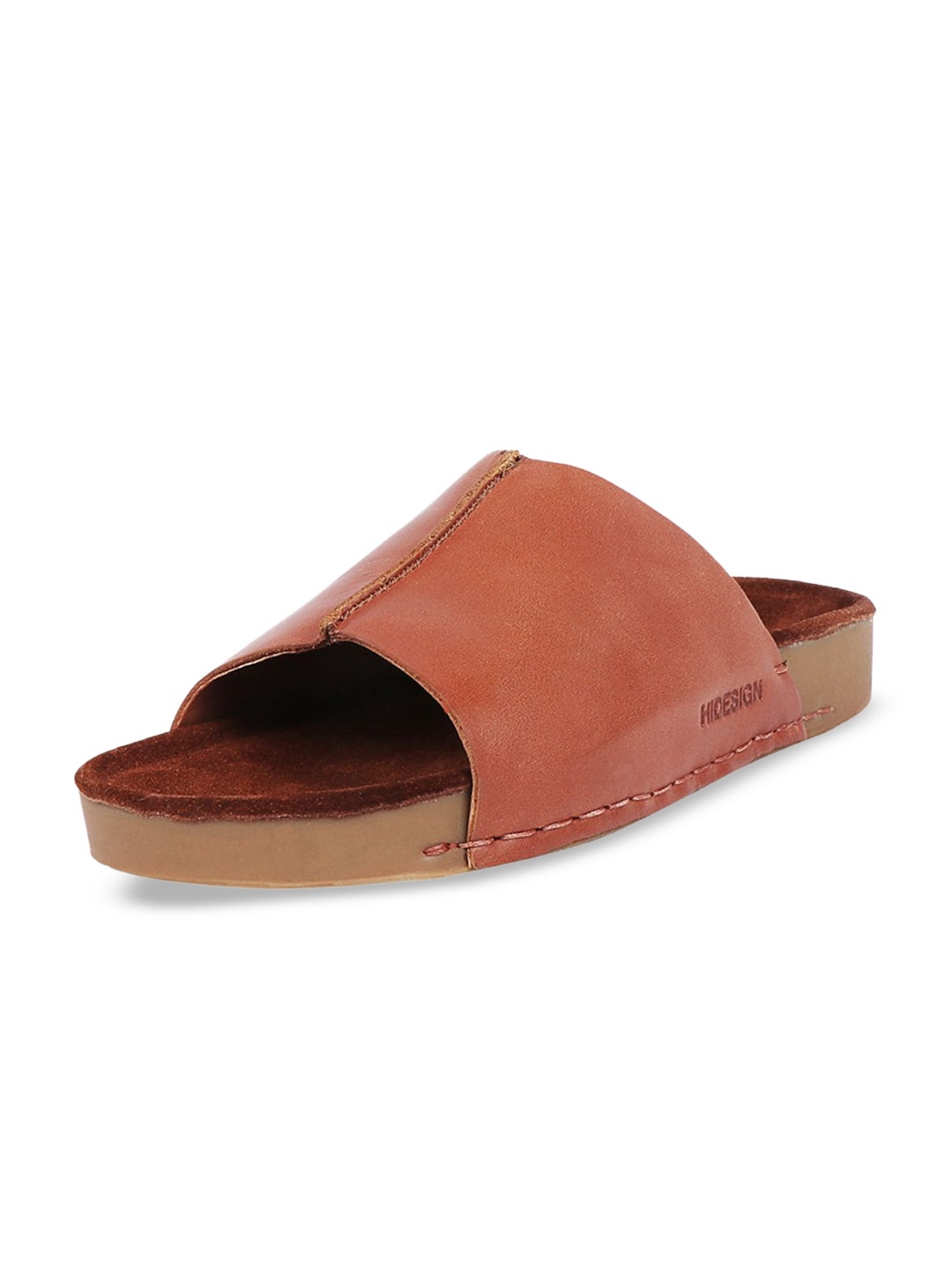 

Hidesign Cancun Open Toe Leather Mules, Tan