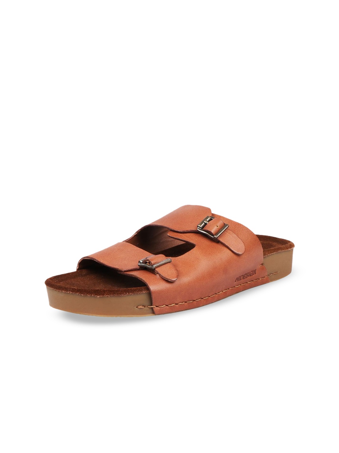 

Hidesign Puerto Rico Leather Open Toe Flats, Tan